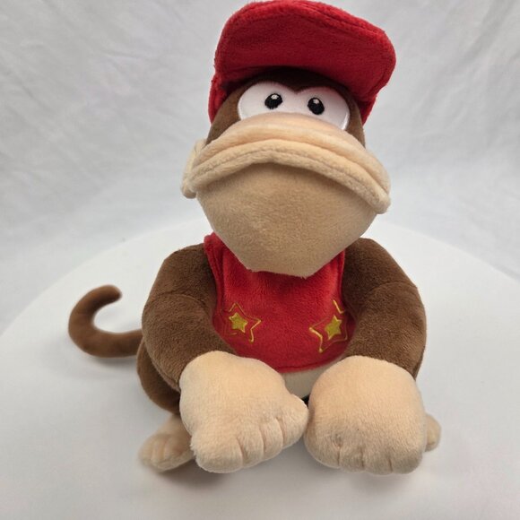 Nintendo Donkey Kong Diddy Kong Plush 9" Little Buddy 2017 Super Mario Bros - Picture 1 of 5